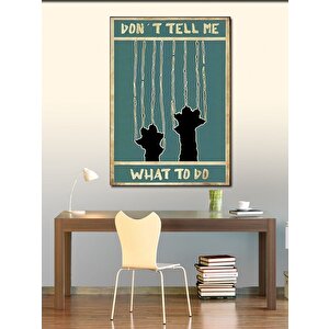 Kanvas Tablo Bana Emir Verme Kedi Temalı 70x100 cm