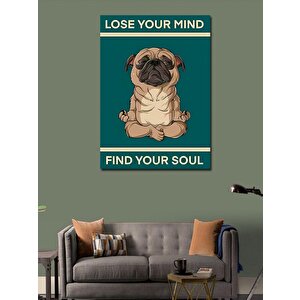 Kanvas Tablo Yoga Yapan Köpek