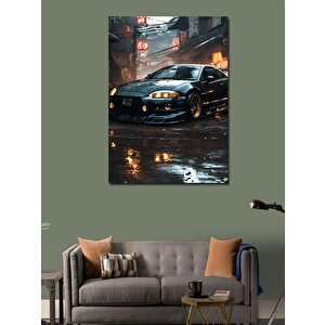 Kanvas Tablo Yere Basık Spor Araba 100x140 cm