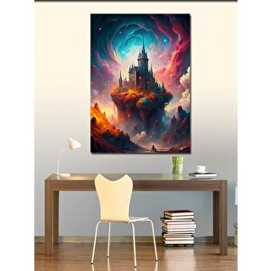 Kanvas Tablo Uçan Şato 70x100 cm