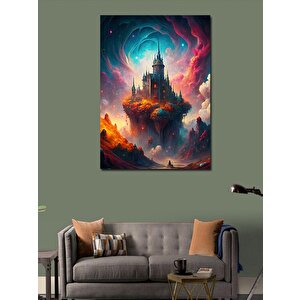 Kanvas Tablo Uçan Şato 70x100 cm