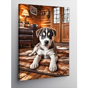 Kanvas Tablo Sevimli Yavru Köpek 70x100 cm