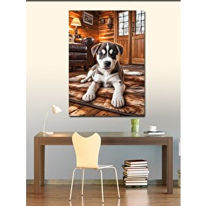 Kanvas Tablo Sevimli Yavru Köpek 70x100 cm