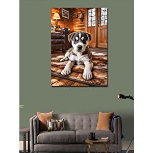 Kanvas Tablo Sevimli Yavru Köpek 70x100 cm