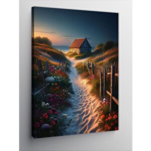 Kanvas Tablo Kumsaldaki Ev