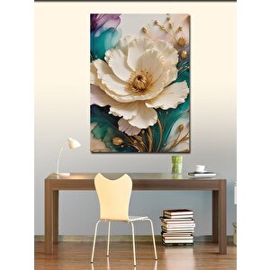 Kanvas Tablo Beyaz Açmış Çiçek 100x140 cm