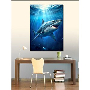 Kanvas Tablo Köpekbalığı 70x100 cm