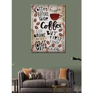 Kanvas Tablo Kahve Temalı 70x100 cm
