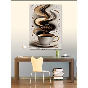 Kanvas Tablo Sıcak Kahve Fincanı 100x140 cm