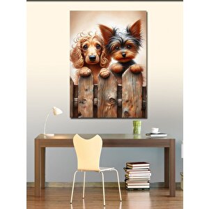 Kanvas Tablo Sevimli Yavru Köpekler