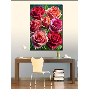Kanvas Tablo Kırmızı Güller 100x140 cm