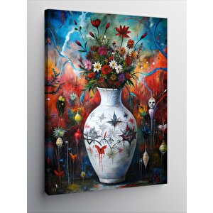 Kanvas Tablo Vazodaki Çiçekler 100x140 cm