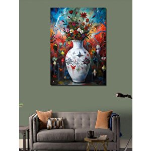 Kanvas Tablo Vazodaki Çiçekler 100x140 cm