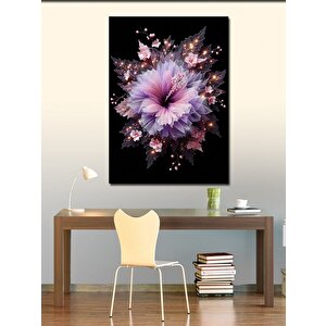 Kanvas Tablo Pembe Çiçek 100x140 cm