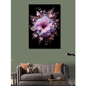 Kanvas Tablo Pembe Çiçek 100x140 cm