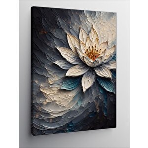 Kanvas Tablo Beyaz Çiçek 70x100 cm