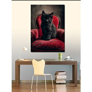 Kanvas Tablo Yavru Siyah Kedi