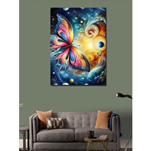 Kanvas Tablo Renkli Kelebekler 70x100 cm