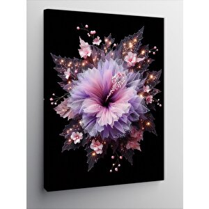Kanvas Tablo Pembe Çiçek 70x100 cm