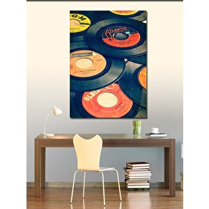 Kanvas Tablo Retro Plaklar 100x140 cm