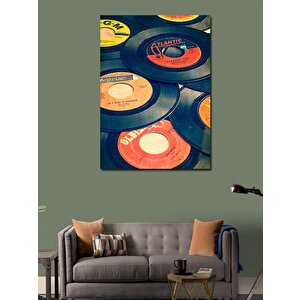 Kanvas Tablo Retro Plaklar 100x140 cm