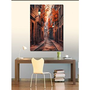Kanvas Tablo Retro Sokak Arası 100x140 cm