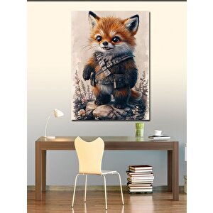 Kanvas Tablo Kahraman Sevimli Tilki 70x100 cm