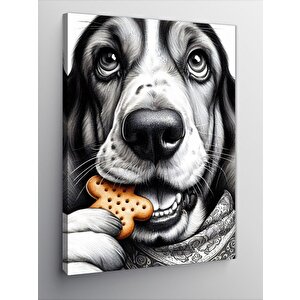 Kanvas Tablo Mama Yiyen Köpek