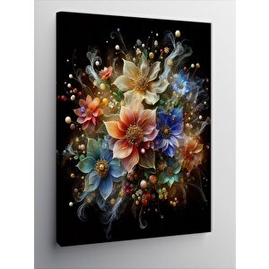 Kanvas Tablo Renkli Çiçekler 70x100 cm