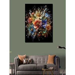 Kanvas Tablo Renkli Çiçekler 70x100 cm
