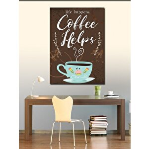 Kanvas Tablo Kahve Temalı 70x100 cm