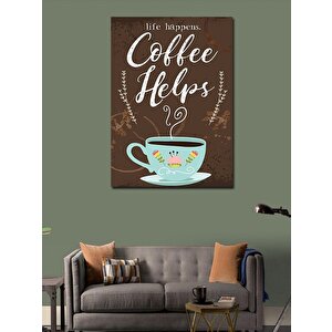 Kanvas Tablo Kahve Temalı 70x100 cm