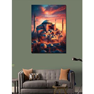 Kanvas Tablo Cami Manzarası 100x140 cm