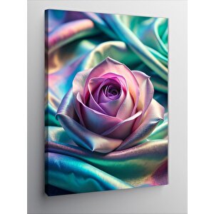 Kanvas Tablo Pembe Gül 100x140 cm