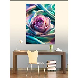 Kanvas Tablo Pembe Gül 100x140 cm