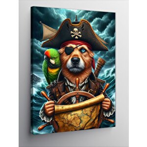 Kanvas Tablo Korsan Köpek