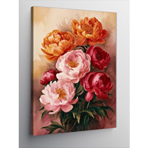 Kanvas Tablo Renkli Çiçekler 70x100 cm