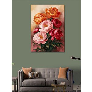 Kanvas Tablo Renkli Çiçekler 70x100 cm