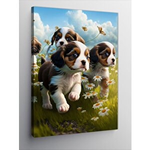 Kanvas Tablo Sevimli Yavru Köpekler