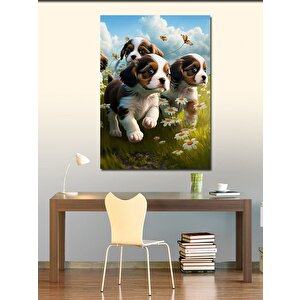 Kanvas Tablo Sevimli Yavru Köpekler