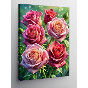 Kanvas Tablo Kırmızı Pembe Güller