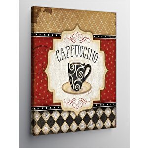 Kanvas Tablo Cappuccino Kahve Temalı