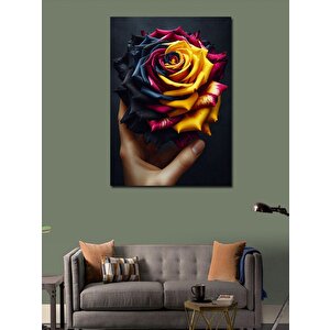 Kanvas Tablo Renkli Gül 100x140 cm