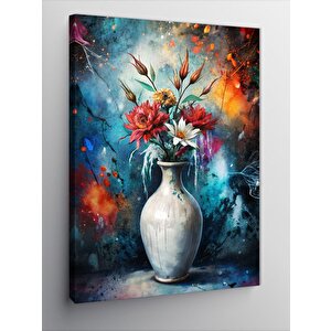 Kanvas Tablo Vazodaki Çiçekler 70x100 cm