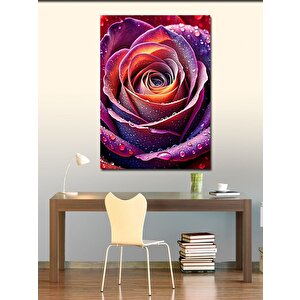 Kanvas Tablo Kırmızı Gül 100x140 cm