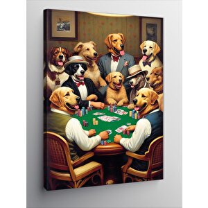 Kanvas Tablo Kumbarbaz Köpekler