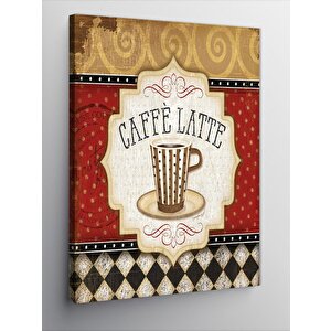 Kanvas Tablo Latte Kahve Temalı