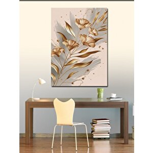 Kanvas Tablo Çiçekler Ve Yapraklar 100x140 cm