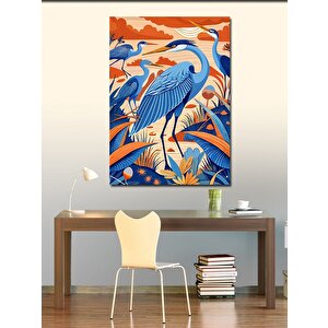 Kanvas Tablo Leylekler Ve Göl 100x140 cm