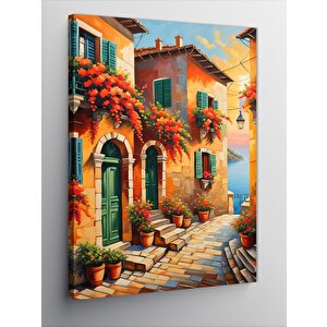 Kanvas Tablo Sahil Evleri 100x140 cm